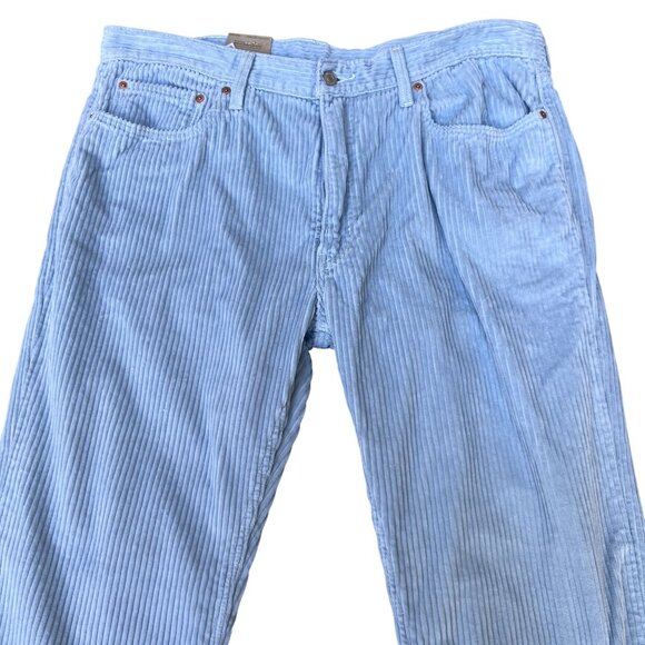Levis 559 NWT Mens 38x32 Relaxed Straight Fit Sky Blue Wide Wale Corduroy Pants - Picture 5 of 15